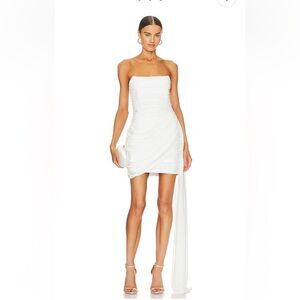 Elliatt Strapless White Mini Dress